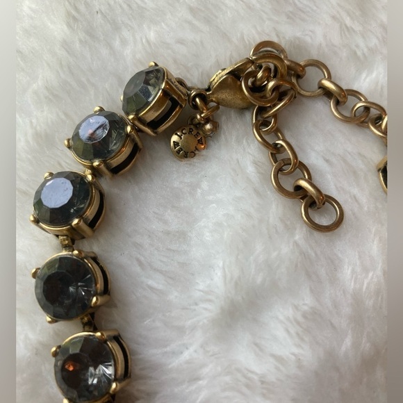 J. Crew Collectible Green Pink Blue Statement Necklace - Picture 6 of 8